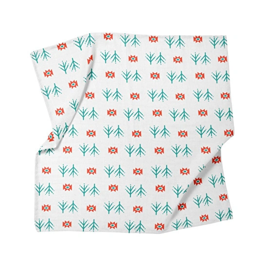 Itsy Bitsy Kids Big Flower Blossom Amulet, Müslin Bebek Örtüsü , 70x70 Cm