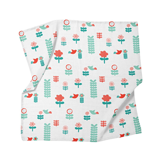 Itsy Bitsy Kids Amulet Blossom, Müslin Bebek Örtüsü , 100x100 Cm