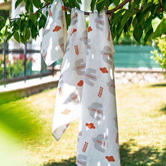 Itsy Bitsy Kids Amulet Lemon, Müslin Bebek Örtüsü , 70x70 Cm