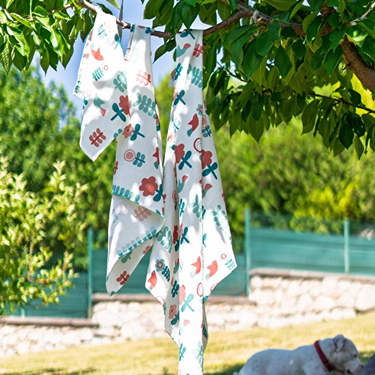 Itsy Bitsy Kids Bird Of Life Orange Check , Müslin Bebek Örtüsü , 100x100 Cm