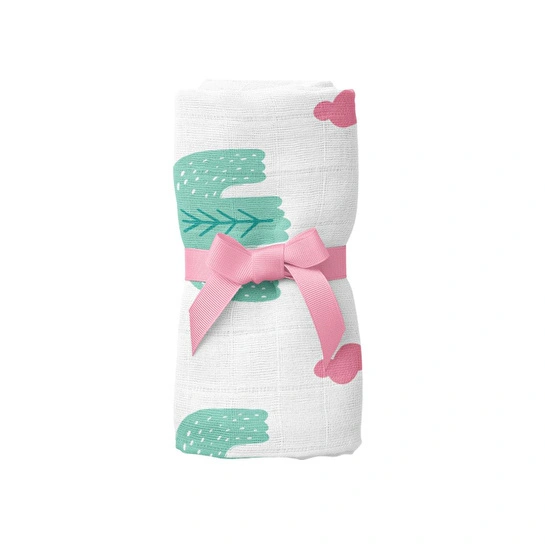 Itsy Bitsy Kids Bird Of Life Mint , Müslin Bebek Örtüsü , 100x100 Cm