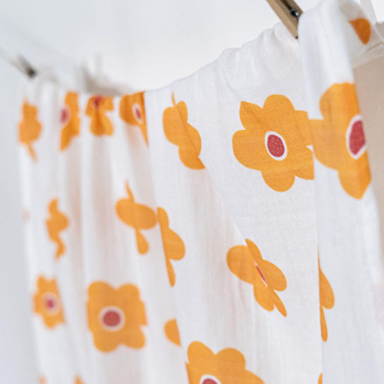 Itsy Bitsy Kids Amulet Lemon Bloom , Müslin Bebek Örtüsü , 70x70 Cm