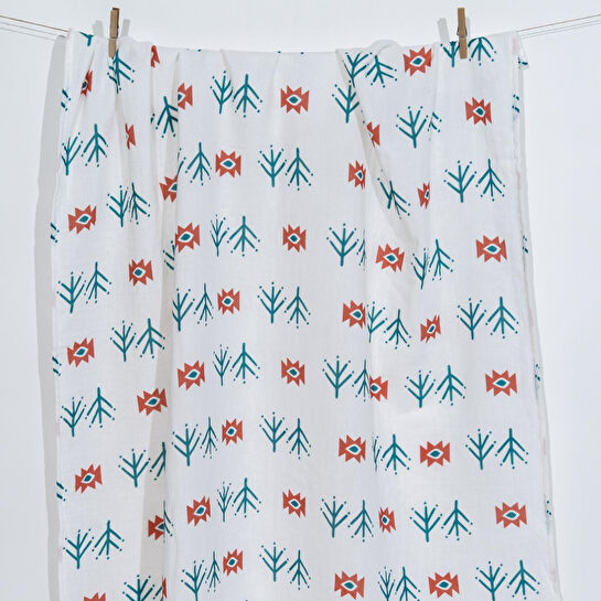 Itsy Bitsy Kids Petit Fleur, Müslin Ağız Mendili , 40x40 Cm 6'lı Set