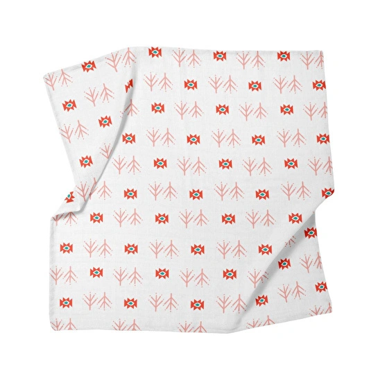 Itsy Bitsy Kids Big Flower Lemon Amulet, Müslin Bebek Örtüsü , 70x70 Cm