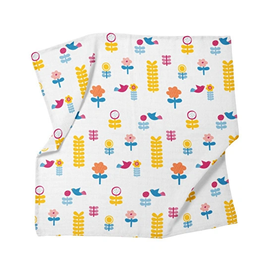 Itsy Bitsy Kids Amulet Lemon, Müslin Bebek Örtüsü , 100x100 Cm