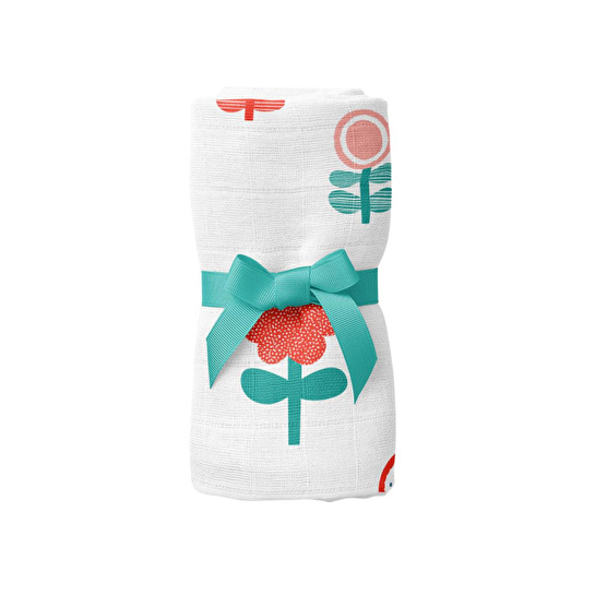 Itsy Bitsy Kids Amulet Blossom, Müslin Bebek Örtüsü , 70x70 Cm