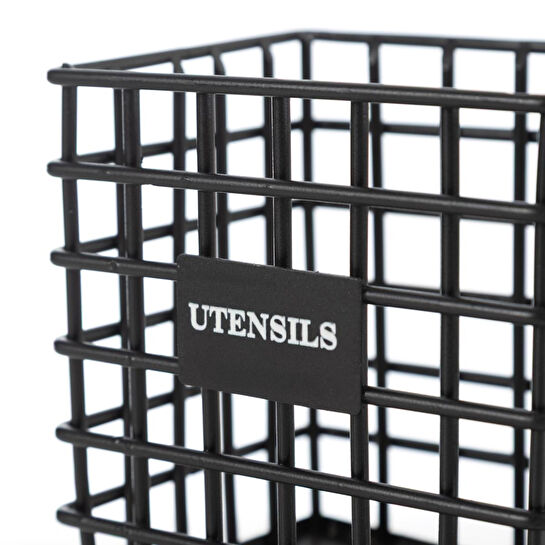 Mudo Home Black Metal Kaşiklik