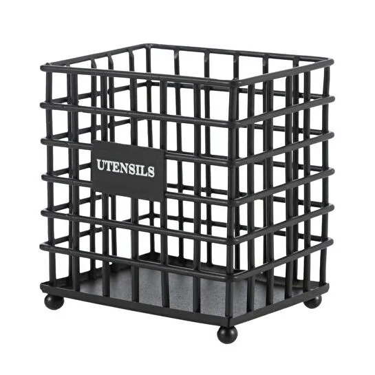 Mudo Home Black Metal Kaşiklik