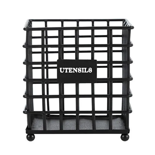 Mudo Home Black Metal Kaşiklik