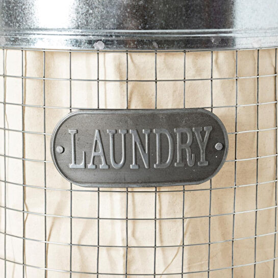 Mudo Home River Kapakli Metal Çamaşir Sepeti̇ 37x57