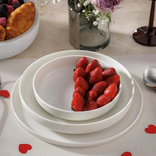 Mudo Home Ephesus White Çukur Tabak 22cm