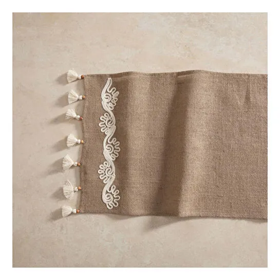 Mudo Home Jüt Lase İşlemeli̇ Runner 45x130