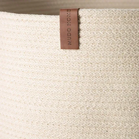 Mudo Home Venus Çamaşir Sepeti̇ Bej Ekru 35x35x45