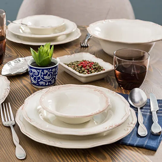 Mudo Home Ekru 6 Li Kase Seti̇ -15cm