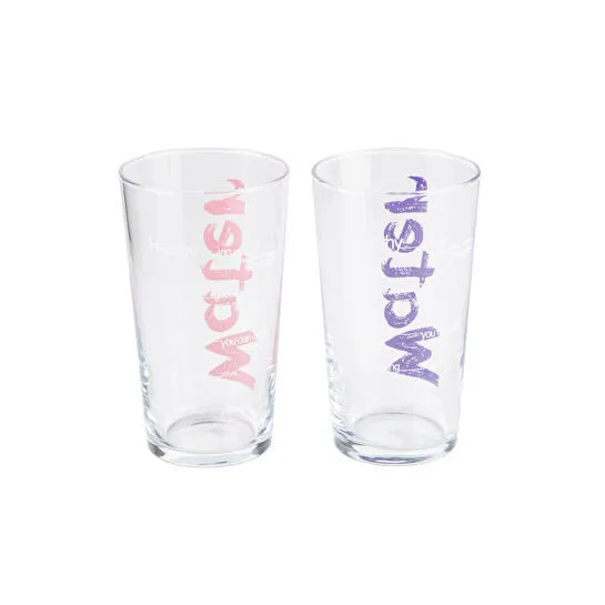 Mudo Home Water Bardak 570 Ml 2'li̇ Set - Pembe & Mor