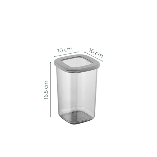 Vienev Foly Kare Erzak Saklama Kabı 12'li Set Orta Boy 1,2 Litre