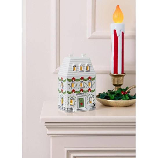 The Mia Dekoratif Led Işıklı Ev Biblo 12x7x19 Cm