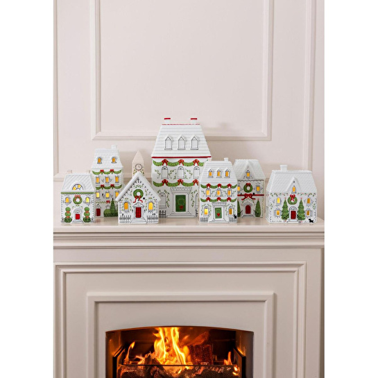 The Mia Dekoratif Led Işıklı Ev Biblo 12x7x19 Cm