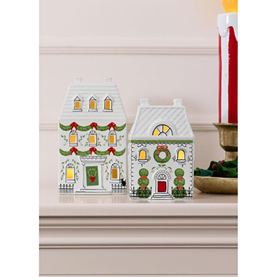 The Mia Dekoratif Led Işıklı Ev Biblo 12x7x19 Cm