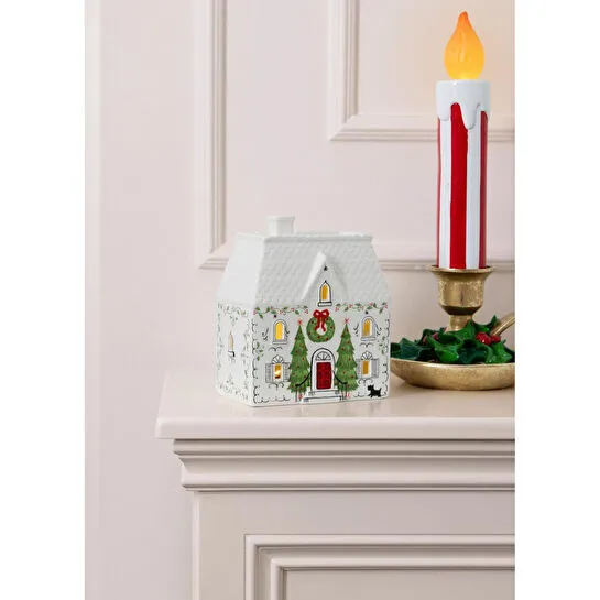 The Mia Dekoratif Led Işıklı Mum 18x17x38 Cm