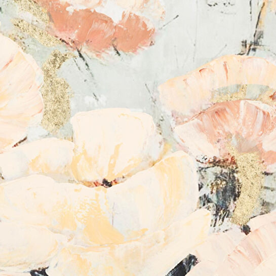 Mudo Home Soft Flowers Yağliboya Tablo 100x100 Cm