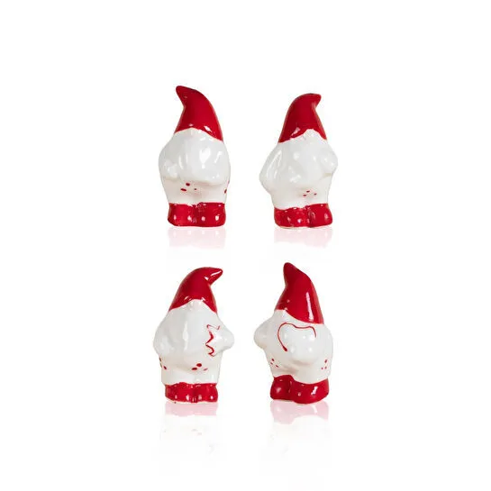 The Mia Dekoratif Askılı Biblo 4lü Set 4x4x7 Cm