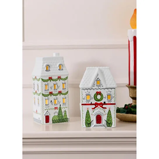 The Mia Dekoratif Led Işıklı Ev Biblo 11x9x18 Cm