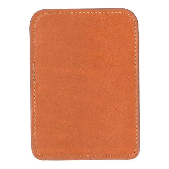 Bloominbag Linea Warm Camel Phone Card Holder Deri Telefon Kartlık