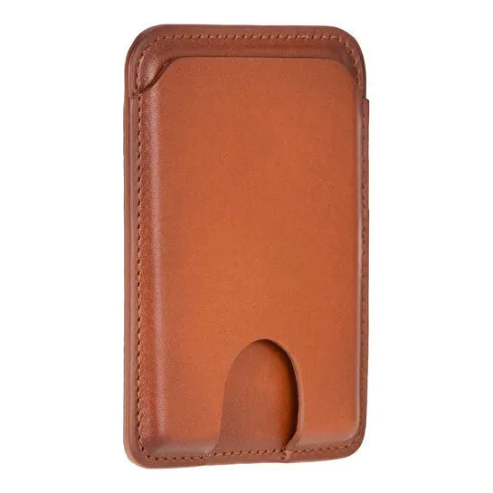 Bloominbag Linea Warm Camel Phone Card Holder Deri Telefon Kartlık