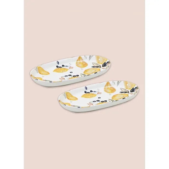 The Mia Limoncello Oval Servis 2li 26 Cm Lmn023