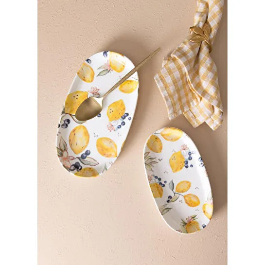 The Mia Limoncello Oval Servis 2li 21 Cm Lmn022