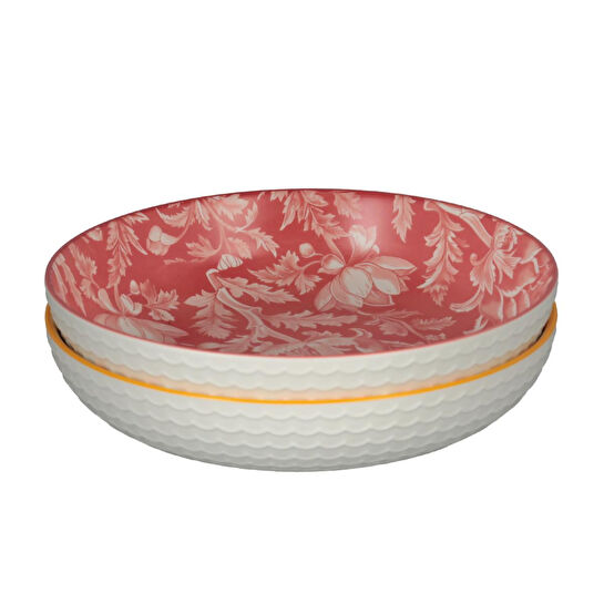 Lucky Art Aurea 2li Seramik Derin Tabak Set 22cm