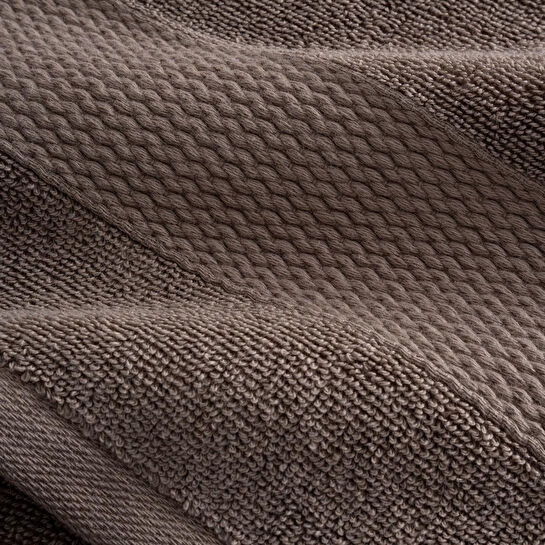 Green Black Lara 3'lü Havlu Seti %100 Pamuk Bordürlü Kahverengi