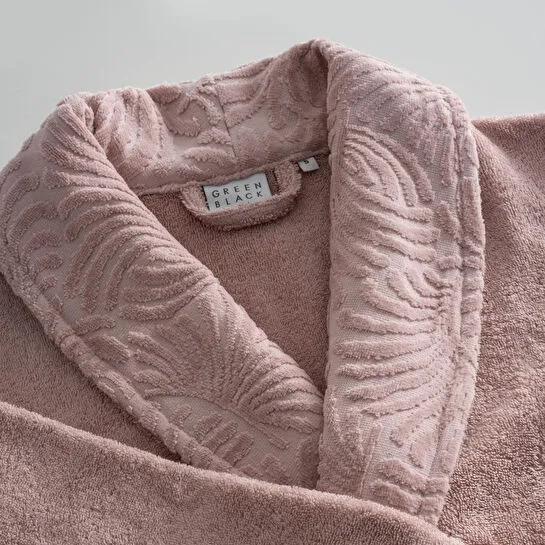 Green Black Fiorina Aile Bornoz Seti 10 Parça %100 Pamuk Jakarlı Pudra-bej