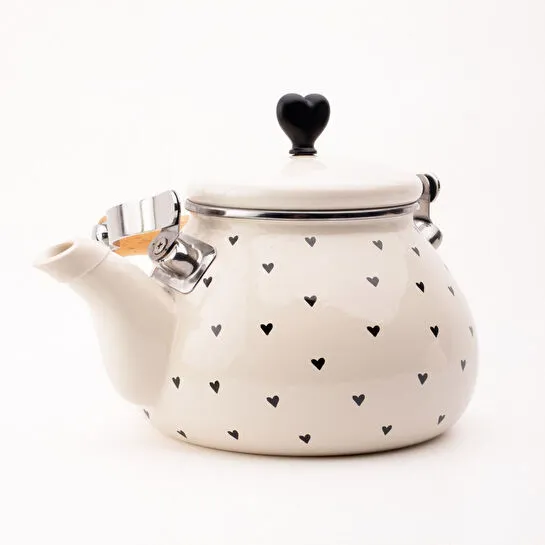 Emaylab Black Cupid Emaye Kettle