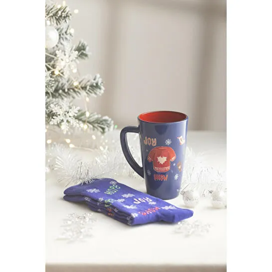 Rakle Christmas Joy&snow Çoraplı Hediye Seti Lacivert 400 Cc