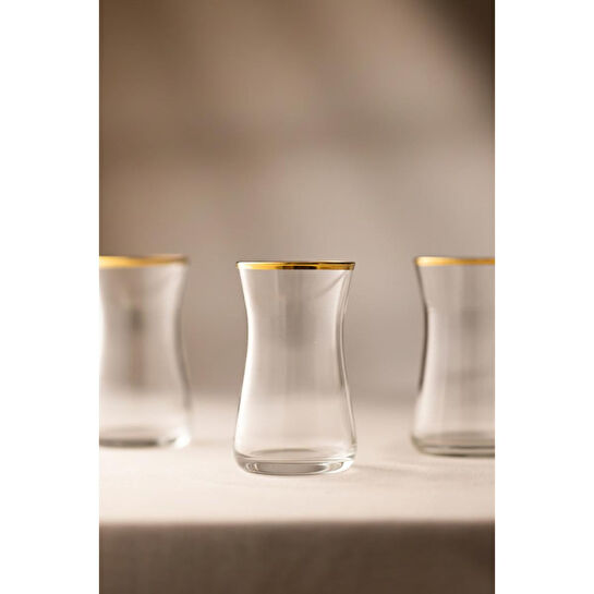 Rakle Avantgarde Gold 6'lı Çay Bardağı Seti 170 Cc