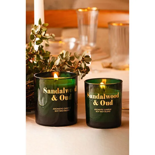 Rakle Glam Sandalwood&oud Kokulu 2'li Mum Seti Yeşil 120 Gr - 200 Gr