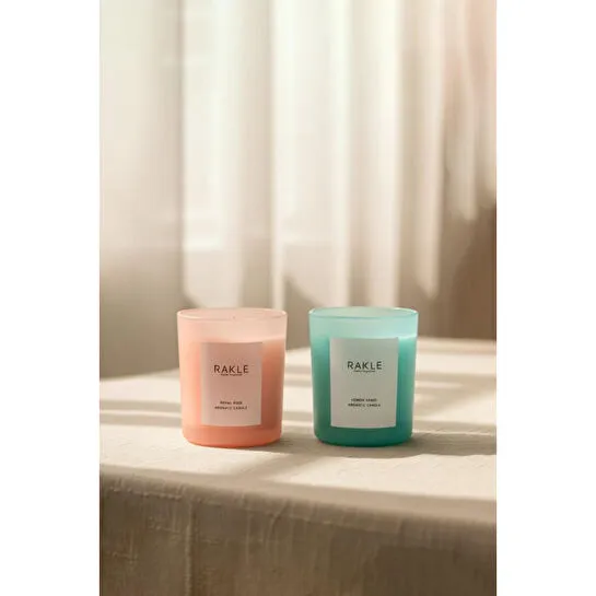 Rakle Basic Soft 2'li Mum Seti Yeşil - Pembe 120 Gr