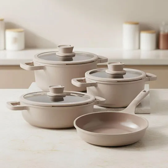 Berghoff Leo Stone 7 Parça Tencere Tava Set