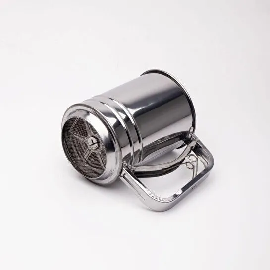 Emaylab Metal Paslanmaz Çelik Tetikli Un Eleği, Pratik Un Ve Şeker Eleği