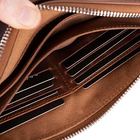 Bloominbag Forte Wrist Heritage Saddle Unisex Kilitli Clutch Çanta