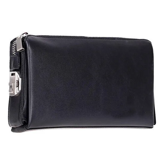 Bloominbag Forte Wrist Onyx Black Unisex Kilitli Clutch Çanta