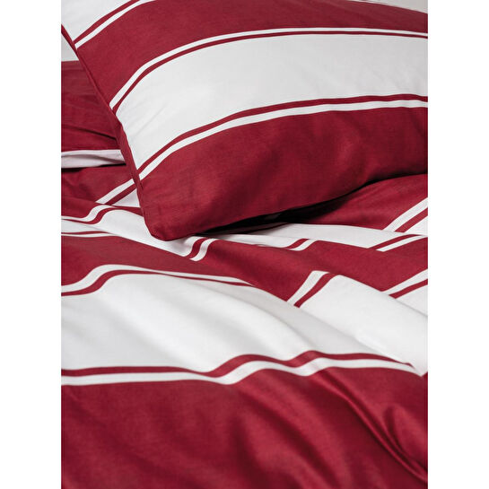 Cozy Home festive Tek Kişilik Lastikli Çarşaflı Nevresim Takımı Jolly Kırmızı