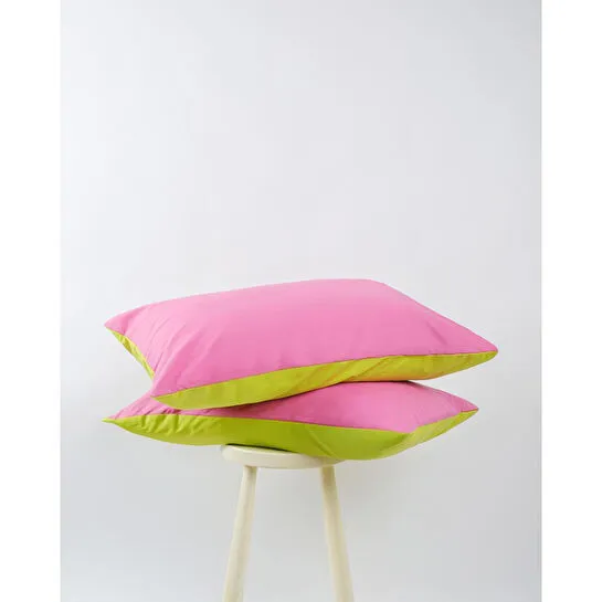 Cozy Home Popping Colors Yastık Kılıfı Dazzle Pembe-sarı 50x70