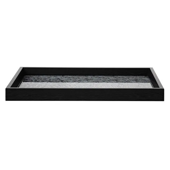 Mudo Home Black - Silver Chic Tepsi̇ 31x42cm