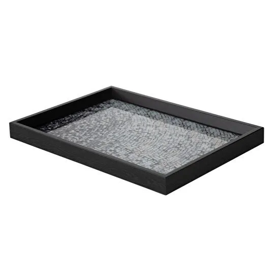 Mudo Home Black - Silver Chic Tepsi̇ 31x42cm