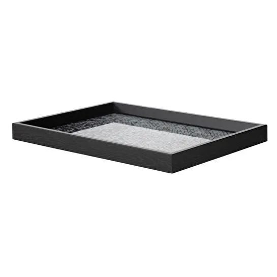 Mudo Home Black - Silver Chic Tepsi̇ 31x42cm