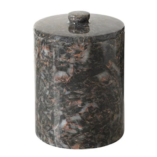 Mudo Home Marble Si̇yah Çöp Kovasi 3 Lt