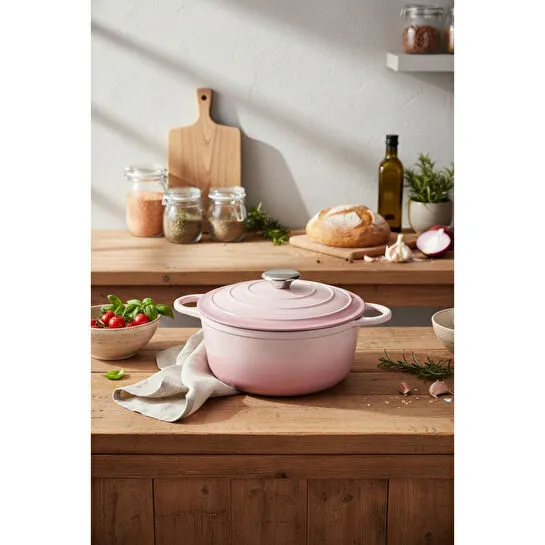 Bernardo Intensa Döküm Tencere Pembe 24cm